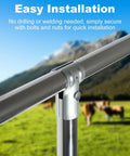 Six Pack End Rail Clamps For 1-3/8 Inch Pipe Galvanized Steel T Clamps For Chain Link Fence Parts with bolts and nuts installed