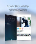 Mobile app interface with alert from 1080p Full HD Outdoor Wireless Security Camera System 4 Pack Indoor Outdoor WiFi IP Cameras With Night Vision Plug In Alexa Compatible Smart Home Ready Easy Setup For Remote Viewing