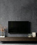 Extra Thick Matte Concrete Wallpaper Roll Peel And Stick Dark Grey Vinyl Contact Paper For Walls Furniture And Countertops