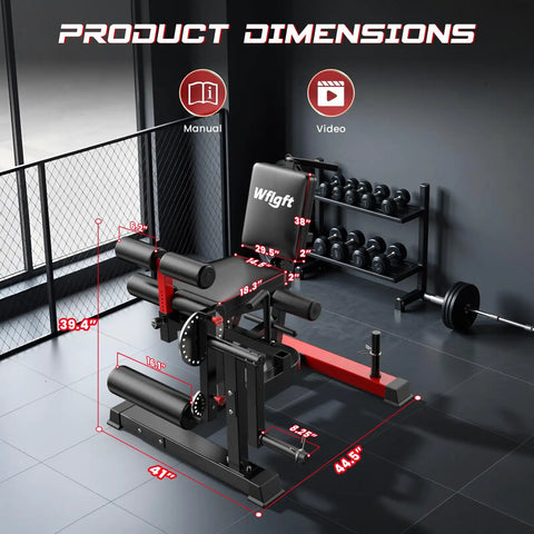 Heavy Duty Leg Extension And Curl Machine Featuring Instant Pull Pin Adjustments For Seamless Mode Swaps dimensions in home gym setting.