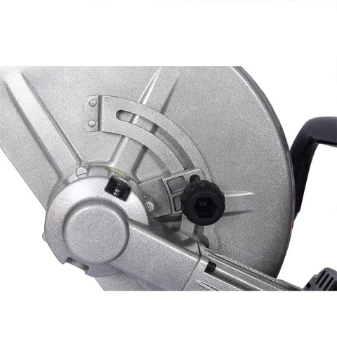 Heavy Duty Beast 3000W Electric Concrete Saw Sporting 14 Inch Blade close-up showing adjustable angle mechanism.