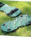 20 Piece Lawn Aerator Shoes Spikes Replacement Metal Pegs For Garden Soil Aeration And Lawn Care Tools on grass