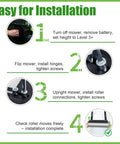 Installation steps for Heavy Duty Lawn Striping Kit For 21 Inch Push Mowers Compatible With LM2100 Series