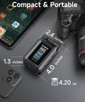 Wireless Hd Video Transmitter And Receiver System Featuring Fanless Silent Recording For Smooth Vlogging Interviews And Live Events Delivers No Sweat Setup With Big Gig Image Clarity on display next to a camera and smartphone.