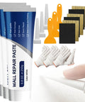 DIY Wall Repair Paste Kit With Scraper And Sandpaper Fast Drying Drywall Patch Paste For Holes And Cracks Multi Purpose