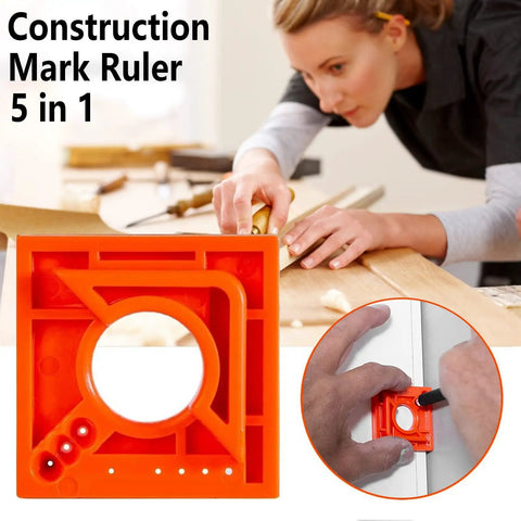 Two Pack Offset Ruler With Level 5 In 1 Multifunction Marking Tool For Parallel Lines And Pro Grade Scribing Marks For Screws Or Cutting Great For Quick Trim And A Perfect Fit In Woodworking Projects