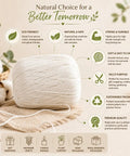 Cotton Twine Roll Three Ply Natural White Go-To Gift Wrapping And Crafts All-Purpose String Eco-Friendly Benefits