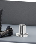 Heavy Duty 2 Pack Stainless Steel Hose Quick Connectors With Clamps For 16mm Pipes Perfect For Garden Irrigation And Watering Supplies That Last Forever, stainless hose connector close-up