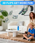 Child flying Beginner Friendly Foam RC Drone For Kids With LED Lights 360 Degree Flip Altitude Hold 3 Speed Modes in living room