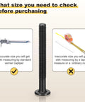 Rock Solid Baby Crib Hardware Pack Featuring Hella Durable Barrel Nuts And Flat Head Screws For Pain Free Furniture Assembly M6 By 1x80 Millimeter Bolt measured with vernier caliper