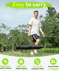 Man carrying portable stand for double handwoven rope hammock for two with spreader bar, no stand, outdoor use