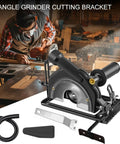 Grinder Stand For Four Inch And Four And A Half Inch Angle Grinders With 1.65 Inch Bore Clamp An Adjustable Conversion Kit for secure cutting