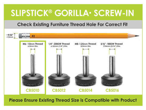 Heavy Duty Adjustable Furniture Levelers For Indoor And Outdoor Use Kick The Wobble Out Screw In Leg Glides with size guide
