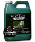 32 oz bottle of grass colorant and turf paint concentrate for 1000 sq ft, water-based, non-toxic, safe for pets and family use.