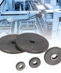 Top Tier 5 Piece Mini Lathe Gear Replacement Kit With T80 T45 T25 T20 Metric Sizes For Metal Cutting Tooling, gears, metal, precise fit