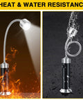 Grill Lights For Night Barbecues With Magnetic Base 360 Degree Gooseneck Super Bright LED Pack Of 2 shown with heat and water resistance