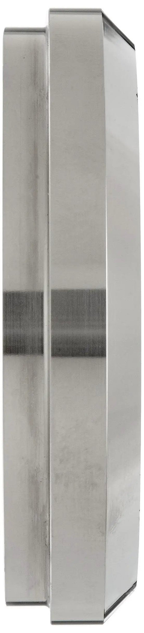 Side view of Plain Bevel Seat Solid End Cap For Sanitary Fittings, Stainless Steel 304, fits 3 inch tube, precision machined.