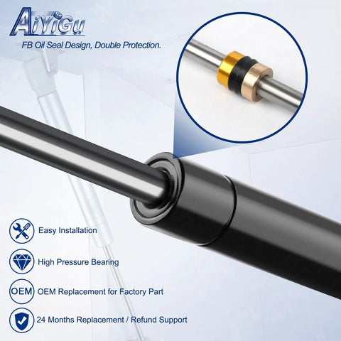Close-up of Beefed Up Rear Hatch Shocks And Lift Gate Gas Springs For 2005 To 2006 Chevrolet Tahoe Suburban 6151 SG230068