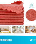 Bulk 200 Pack Microfiber Cleaning Cloths Shop Towels For Cars And Home Use, Reusable Lint Free Rags That Absorb Heavy Oils And Spills