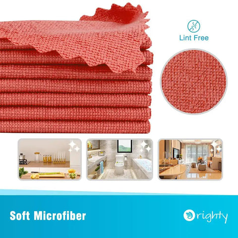 Bulk 200 Pack Microfiber Cleaning Cloths Shop Towels For Cars And Home Use, Reusable Lint Free Rags That Absorb Heavy Oils And Spills