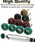 80Pcs 1In Rotary Tool Buffing And Polishing Wheel Set With 25mm Abrasive Wheels And 3mm Shank, 5 Grits displayed.
