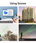 Rechargeable Green Laser Pointer High Power Beast Long Range Beam For TV LED LCD Screens Presentations Astronomy Use