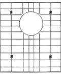Heavy Duty Stainless Steel Kitchen Sink Grid And Protectors 26 By 14 Inches For Bottom Sink With Rear Drain Five Point One Inches Corner Radius