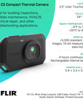 C5 Compact Thermal Imaging Camera With WiFi, High Resolution Infrared Imager For Quick Checks, shown with features