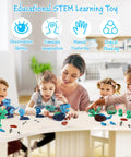 Children playing with Take Apart Dinosaur STEM Toys For Kids 3-5 With Electric Drill Educational Building Set Construction Kit