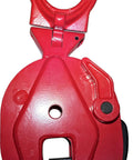 Red Vertical Plate Clamp Workhorse Heavy Duty Lifting Clamp With Lock Handle For Steel Plates Up To 4400 Lbs 2 Ton WLL