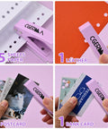 Heavy Duty Hole Puncher With One Quarter Inch Hole, Cuts The Grunt Work In Half, All Metal Design, punching paper leather cards