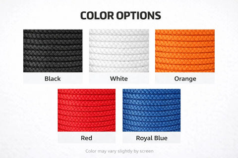 Heavy Duty Nylon Rope Solid Braid Utility Rope for Pulleys and Winches, Dock Tie Downs, Camping and DIY Projects color options