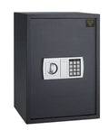 Compact Steel Home Safe Box with Digital Keypad and Two Manual Override Keys Rugged 11 Gauge Construction visible against white background