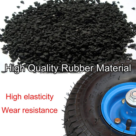 Heavy Duty Pneumatic Rubber Wheel Swivel Caster With Brakes Built Like A Tank For Smooth Industrial Glides And Heavy Lifting Features a rubber tire showing elasticity.