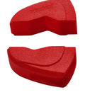 Heavy Duty Protective Jaw Covers for 7.25 Inch Cobra Pliers, smooth red plastic guards, upper and lower view