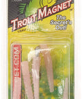 Bubble Gum Trout Magnet Lure With 1/64 Oz Shad Dart Head And Split Tail Grub For Horizontal Fall in retail packaging