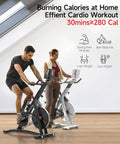 Two people using S3 Black Home Exercise Bike With Magnetic Resistance in a bright home gym setting.