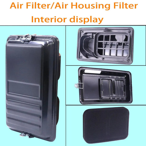 Heavy Duty Generator Air Filter Housing Box And Cover Assembly interior view for 5500 to 9500 Watt Gens