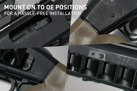 Side Saddle 12 Gauge Shotgun Shell Holder For Maverick 88 And Mossberg 500 590 Shockwave Easy Pin Install on OE positions