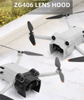 Anti Glare Lens Hood Sunshade For Mini 3 Pro Drone Gear Accessories Gray Protective Cover Guard Camera Protector