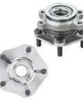 4 Piece Front And Rear Wheel Hub Bearings Kit With ABS For Nissan NV200 2013 To 2021 And Chevy City Express 2015 To 2018 5 lug hub