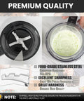 Replacement Paddle For Ninja Creami NC300 Series Ice Cream Makers Compatible With NC299AMZ NC300 NC300C NC301 NC301C Premium Replacement Part For Smooth Even Texture Not For NC500 Or NC700 Swirl Models, stainless steel paddle