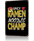 Ramen Obsessed Vintage Metal Tin Sign Wall Art 8x12 Inch For Kitchen Home Office Or Garage Decor With Retro Vibe