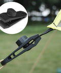 Heavy Duty Tarp Clips With Locking Thumb Screws For Canopies And Tents, shown in use with a canopy edge, close-up view