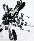 T Rex 600 DFC 4 Blade Flybarless Rotor Head Kit for Trex 600 RC Helicopter, CNC machined, durable alloy, 12mm blade fit