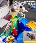 Epic Kids Car Race Track Set For Ages Three And Up With City Course Three Small Cars And Helicopter Six Interactive Buttons