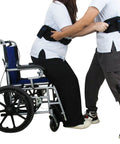 Caregiver using Seven Handles Gait Belt For Seniors With Quick Release No Fuss Adjustable Transfer Belt For Elderly And Disabled.