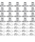 Twist-lock fasteners with washers, marine-grade stainless steel for canvas boat covers, 30 sets