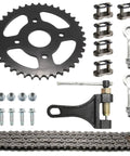 Heavy Duty Rear Sprocket 40 Tooth 90 Link 420 Chain Kit For Mini Bike Replacement Fits Coleman CT200U BT200X CT200U-EX