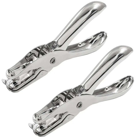 Two Pack One Eighth Inch Hole Puncher Mini Paper Punch Three Millimeter Circle Punch For Crafting Office Tags And DIY Cards Heavy Duty
